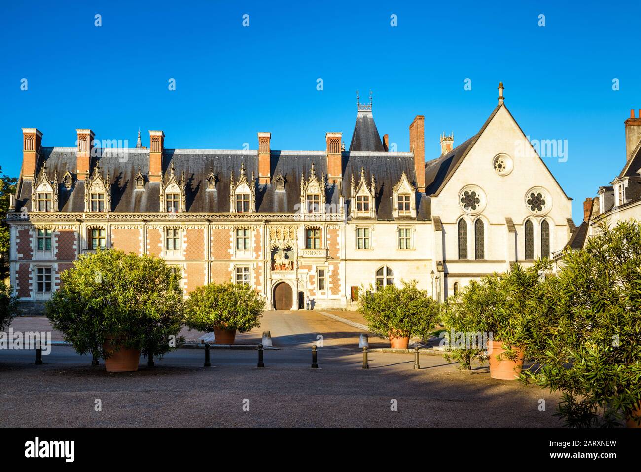 Le château de Blois.Cet ancien palais royal est situé dans la vallée de la Loire, dans la ville de Blois, en France. Banque D'Images