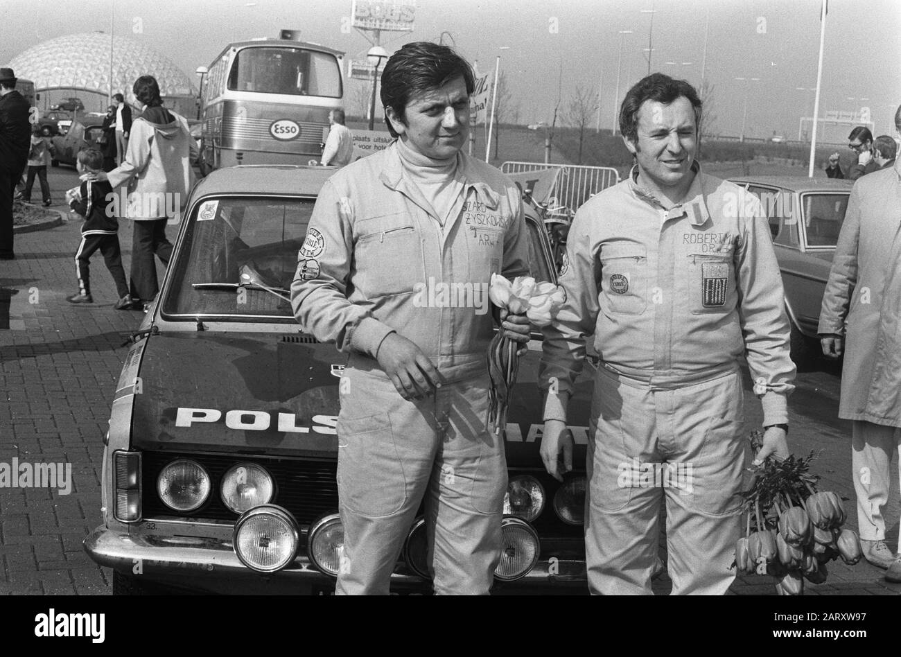 Tulpenruley, duo polonais est devenu troisième Date: 5 mai 1973 mots clés: Rallys Nom de l'institution: Tulpenrally Banque D'Images