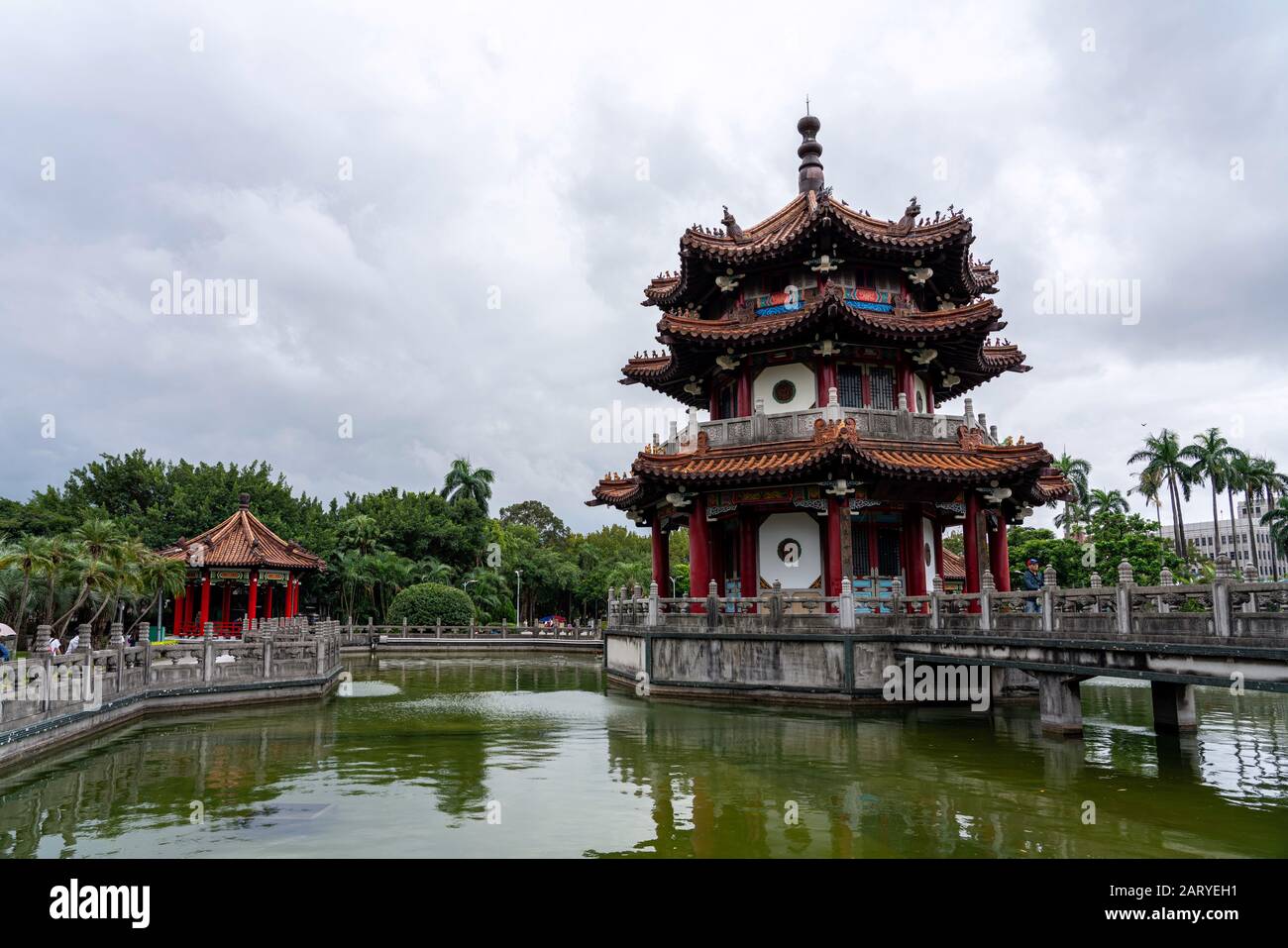 Belle Pagode Au 228 Peace Memorial Park , Taipei, Taiwan. Banque D'Images