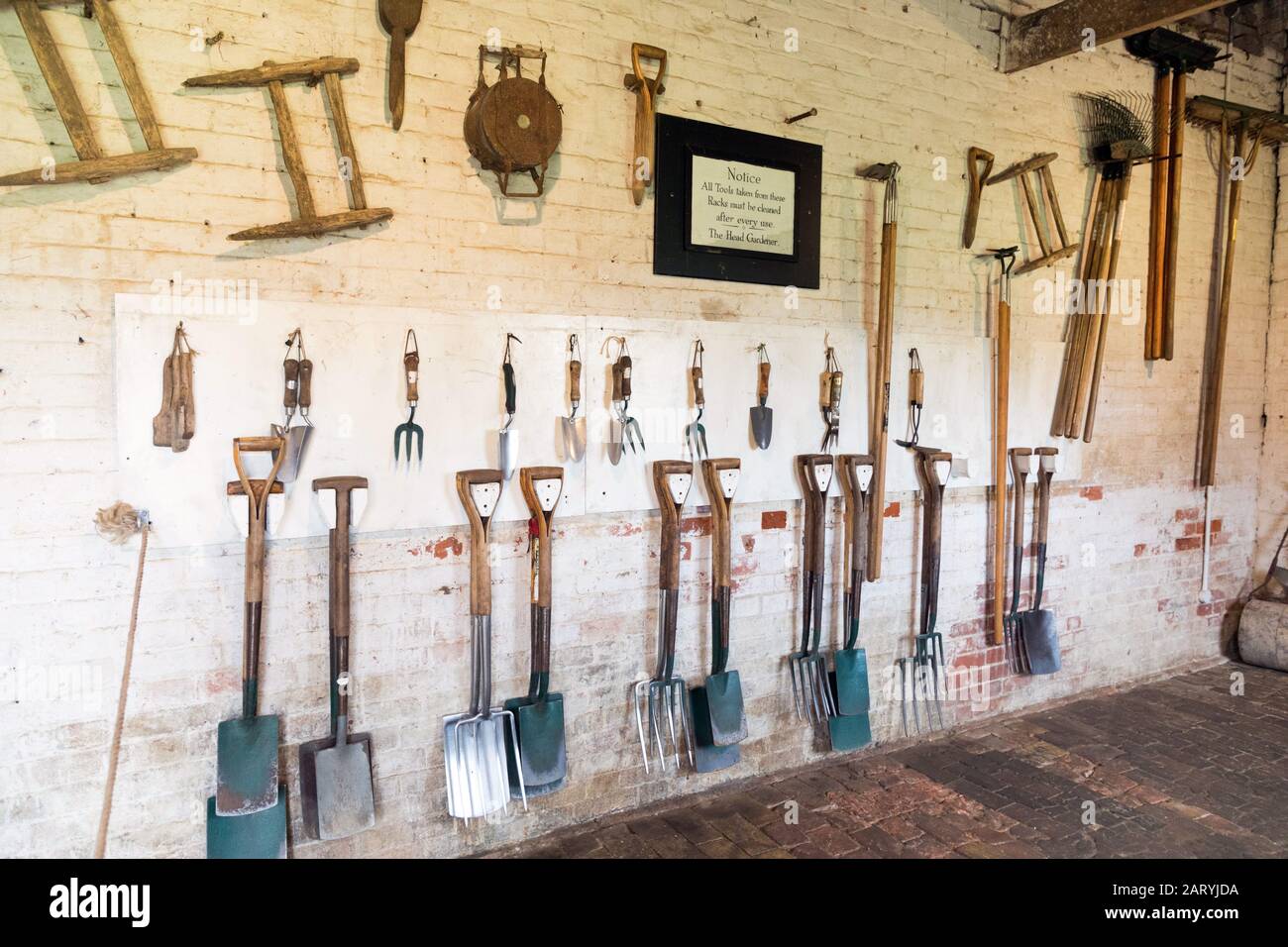 Les outils du jardinier Banque D'Images