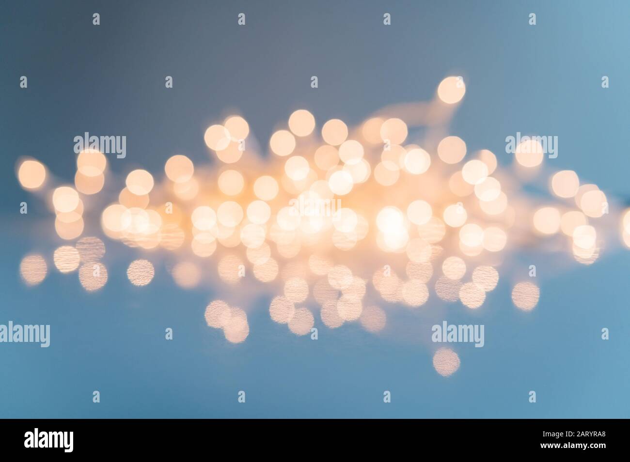 Lumières de fées éclairées en douceur Banque D'Images