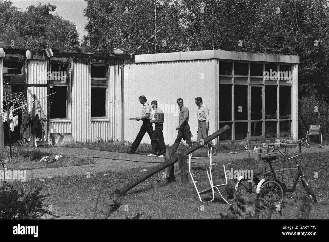 Burnt Willem Arntzhoeve à Den Dolder (six enfants ont perdu la vie) Date : 13 juillet 1982 lieu : den Dolder mots clés : Burning Banque D'Images