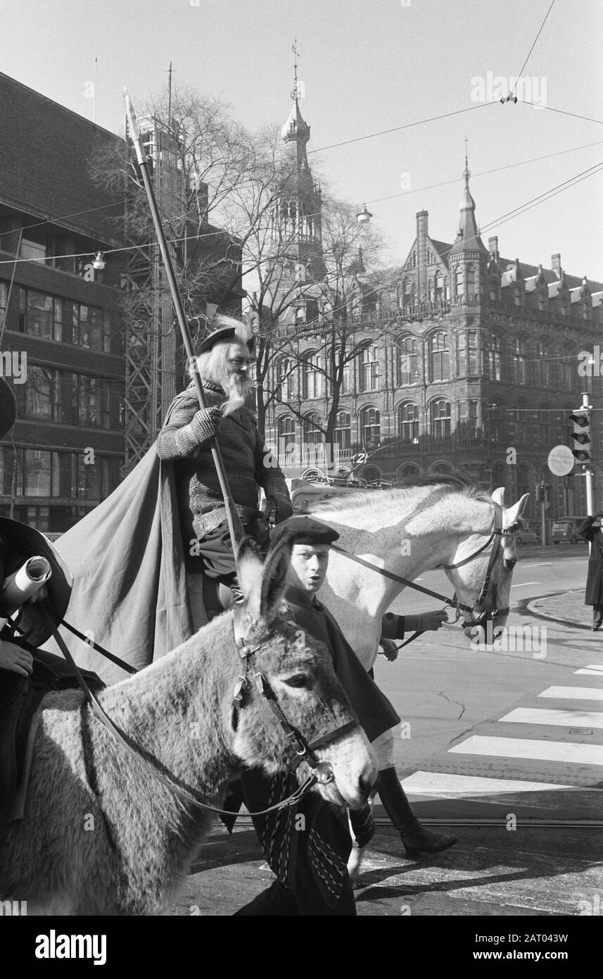 Don Quichotte (Tom Kelling) À Amsterdam Date : 15 Mars 1962 Lieu : Amsterdam, Noord-Holland Nom Personnel : Don Quichotte, Kelling, Tom Banque D'Images