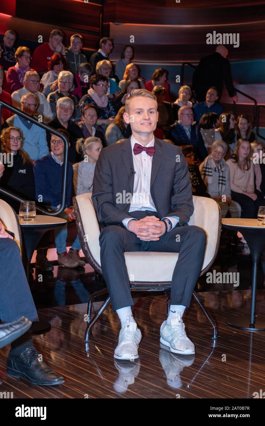 Luke Kelly bei der Aufzeicnung der ZDF-Talkshow 'Markus Lanz' im Fernsehmacher Studio auf dem Phoenixhof. Hambourg, 29.01.2020 Banque D'Images