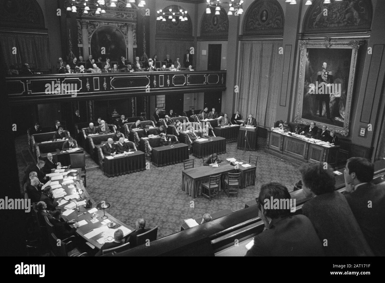 Première Chambre. Le débat politique général a commencé. Aperçu Date: 9 Décembre 1969 Mots Clés: Débats, Présentations Banque D'Images