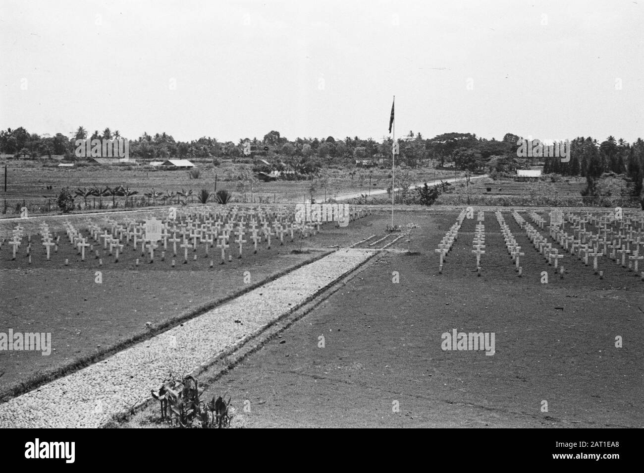 Anglais partie du champ d'honneur Menteng Pulu partie anglaise du champ d'honneur Menteng Pulu Date : 1946/01/01 lieu : Indonésie, Antilles néerlandaises Banque D'Images
