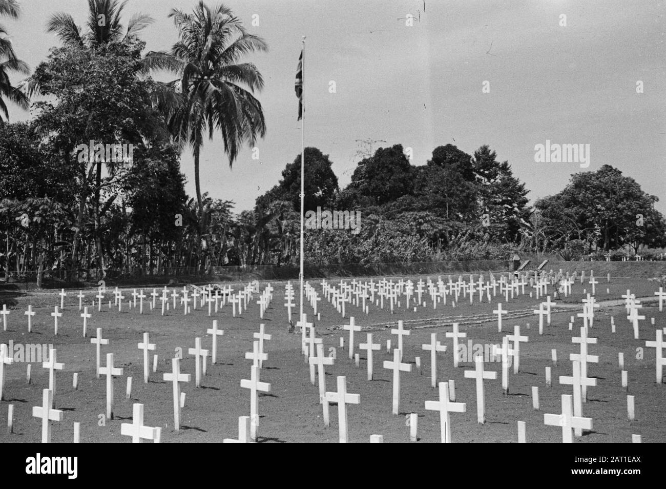 Anglais partie du champ d'honneur Menteng Pulu partie anglaise du champ d'honneur Menteng Pulu Date : 1946/01/01 lieu : Batavia, Indonésie, Jakarta, Hollandais East Indies Banque D'Images