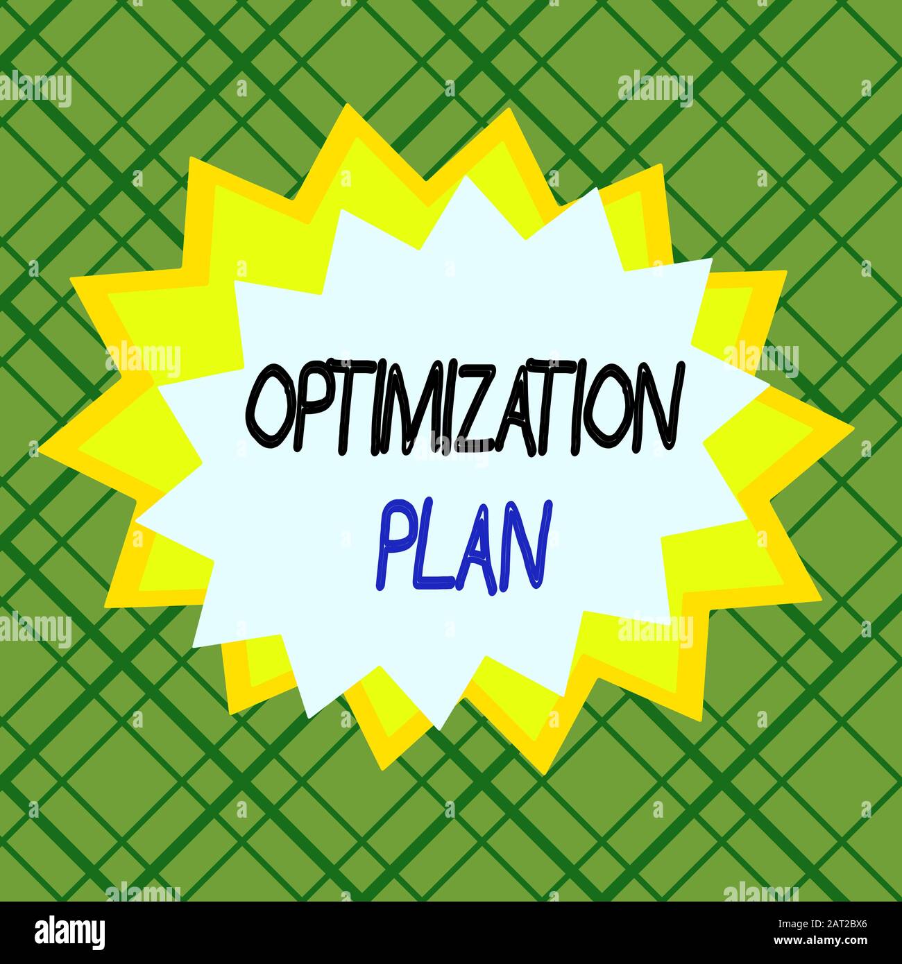 Note d'écriture montrant le plan d'optimisation. Concept d'entreprise ...