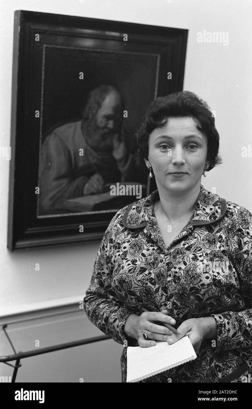 Frans Hals de Russie avec Mme I.W. Linnik (conserva) Date: 12 juillet 1962 lieu: Russie mots clés: Peintures Nom personnel: Heals FRENCH Banque D'Images