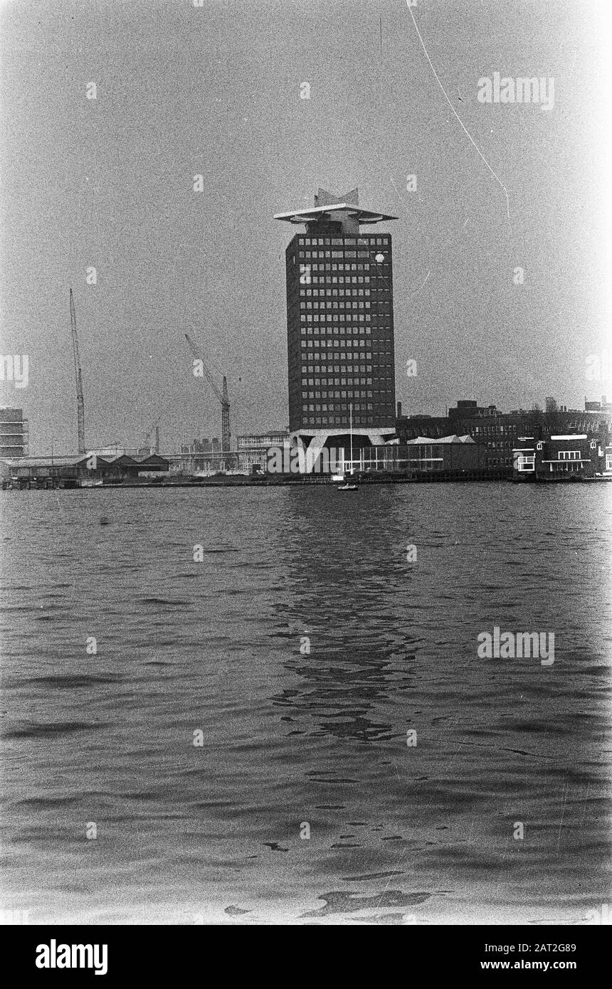 Construction Shell À Amsterdam Nord Date: 6 Mars 1974 Lieu: Amsterdam, Noord-Holland Mots Clés: Bâtiments, Bureaux Nom De L'Institution: Shell Banque D'Images