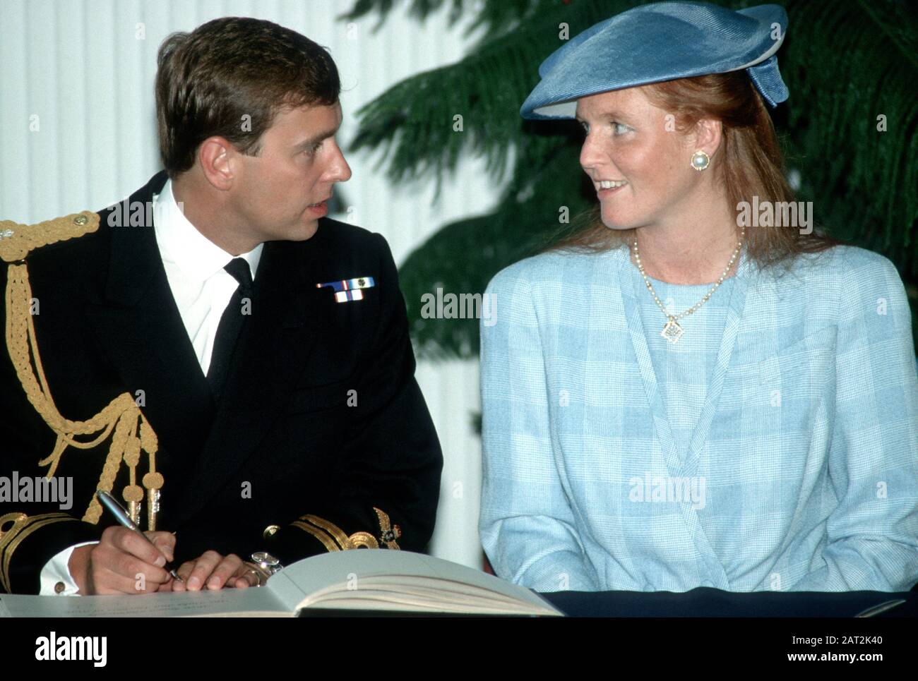 Prince Andrew et Sarah Ferguson, la duchesse de York arrivent à Sydney, en Australie Banque D'Images