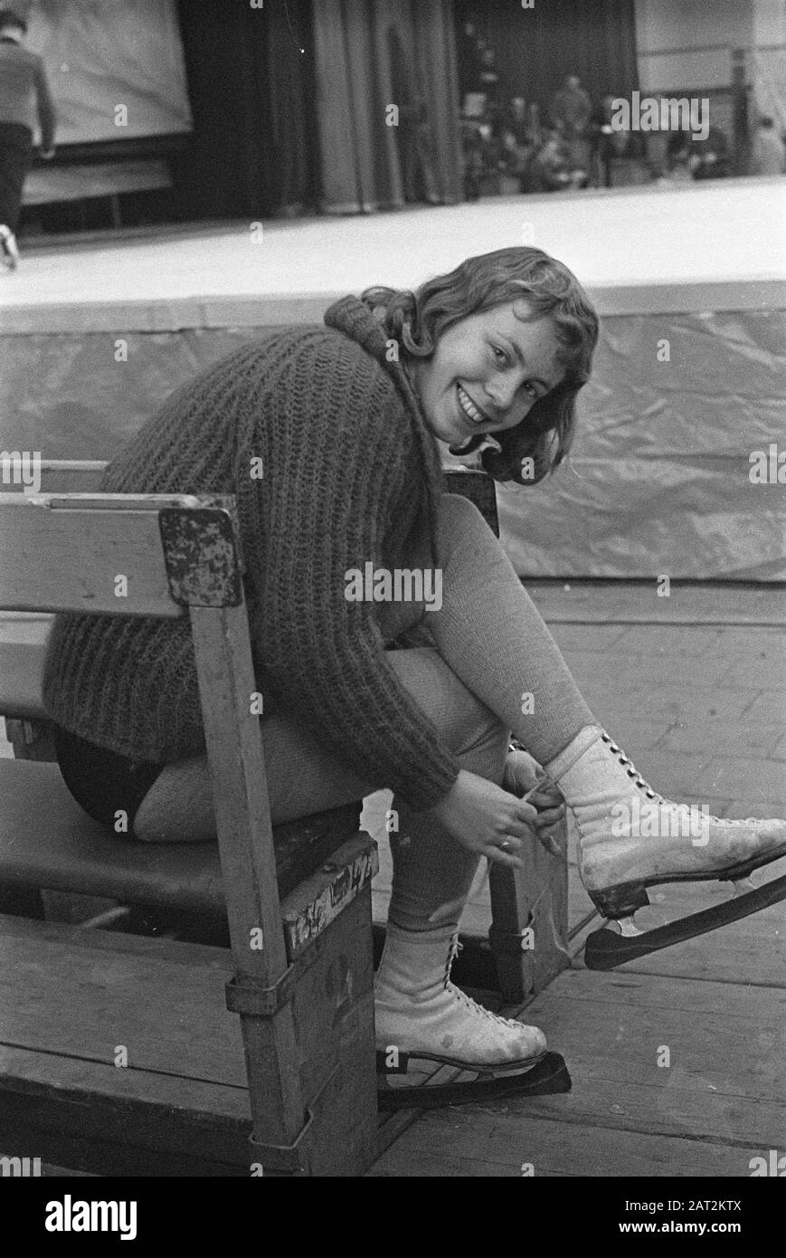 Répétition générale du Ballet de glace de Maxi et Ernest Bier à Utrecht Date : 23 décembre 1959 lieu : Utrecht mots clés : IJsballet, répétitions Nom personnel : Ernest Bier Banque D'Images