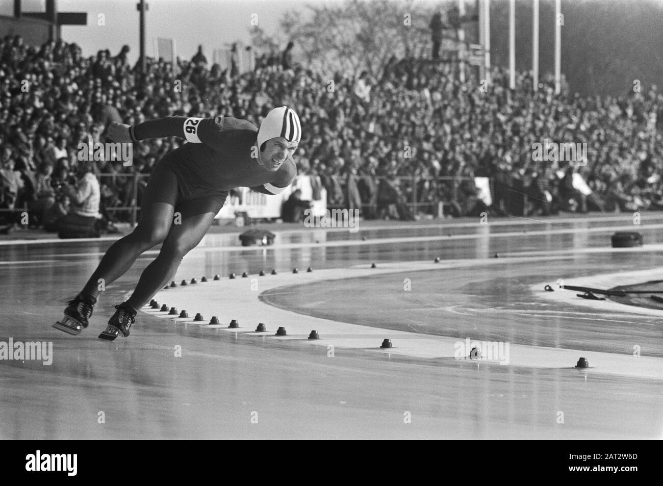 Championnats du monde de patinage à Heerenveen; non 26=, non 40= Date: 28 février 1976 lieu: Friesland, Heerenveen mots clés: SKATSEN, sport, championnats du monde Banque D'Images