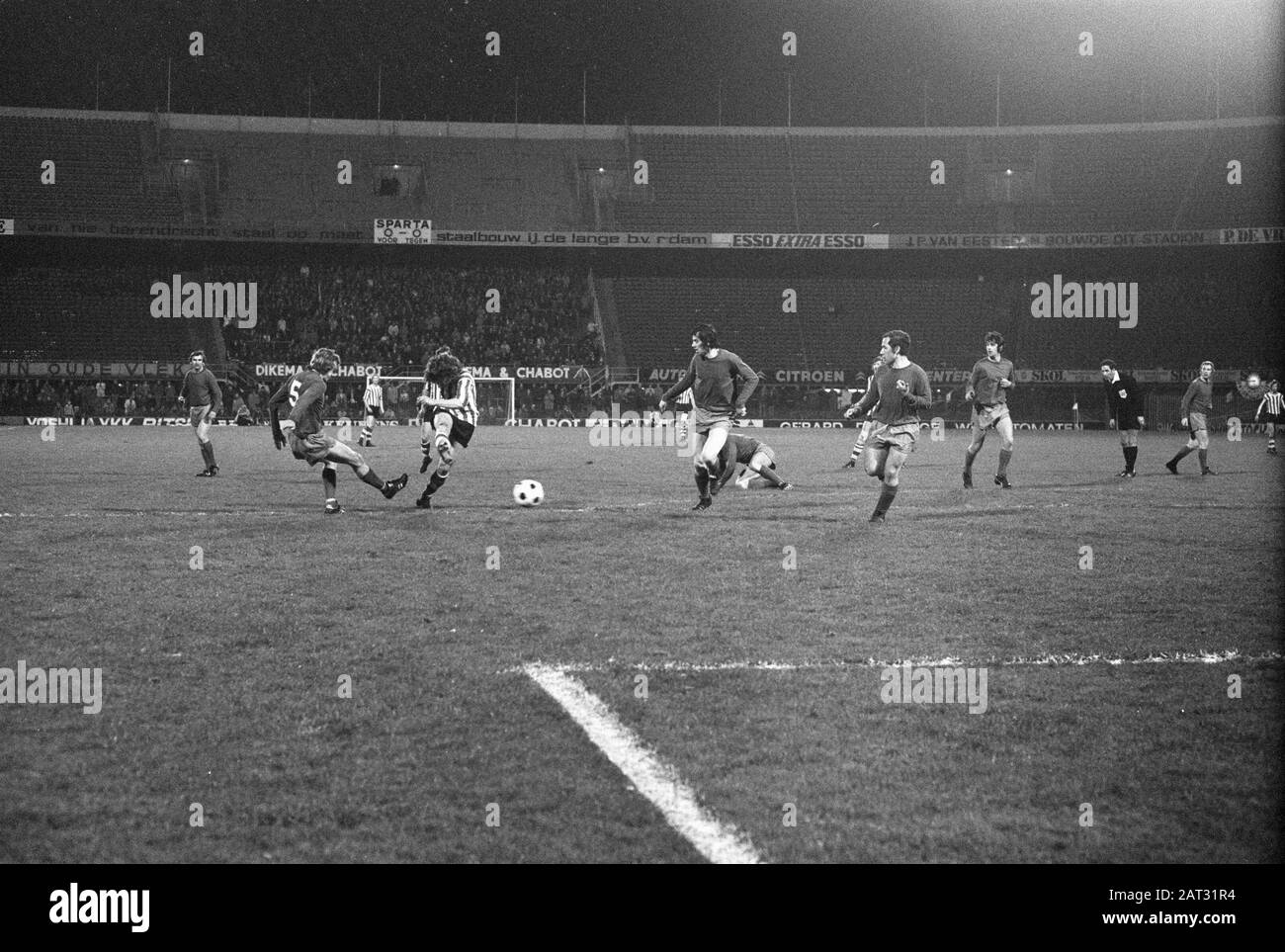 Demi-finale coupe KNVB Sparta contre CNA 1-2 Date : 4 avril 1973 mots clés : sport, football Banque D'Images