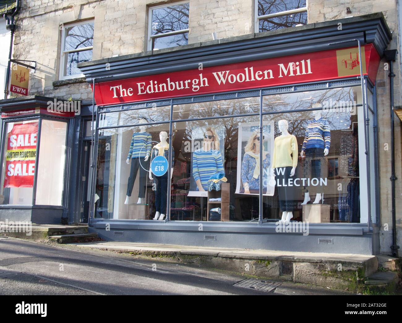 Le magasin du Wooten Mill d'Edimbourg, à Witney, Oxfordshire, Royaume-Uni Banque D'Images