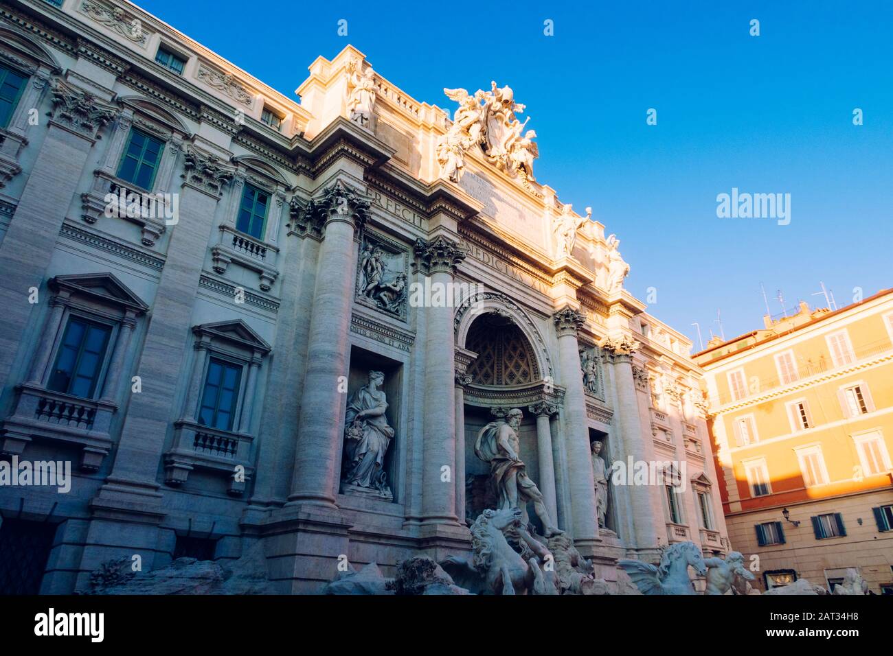Rome, Italie - 30 Décembre 2019 : Fontaine De Trévi, Rome, Lazio, Italie Banque D'Images