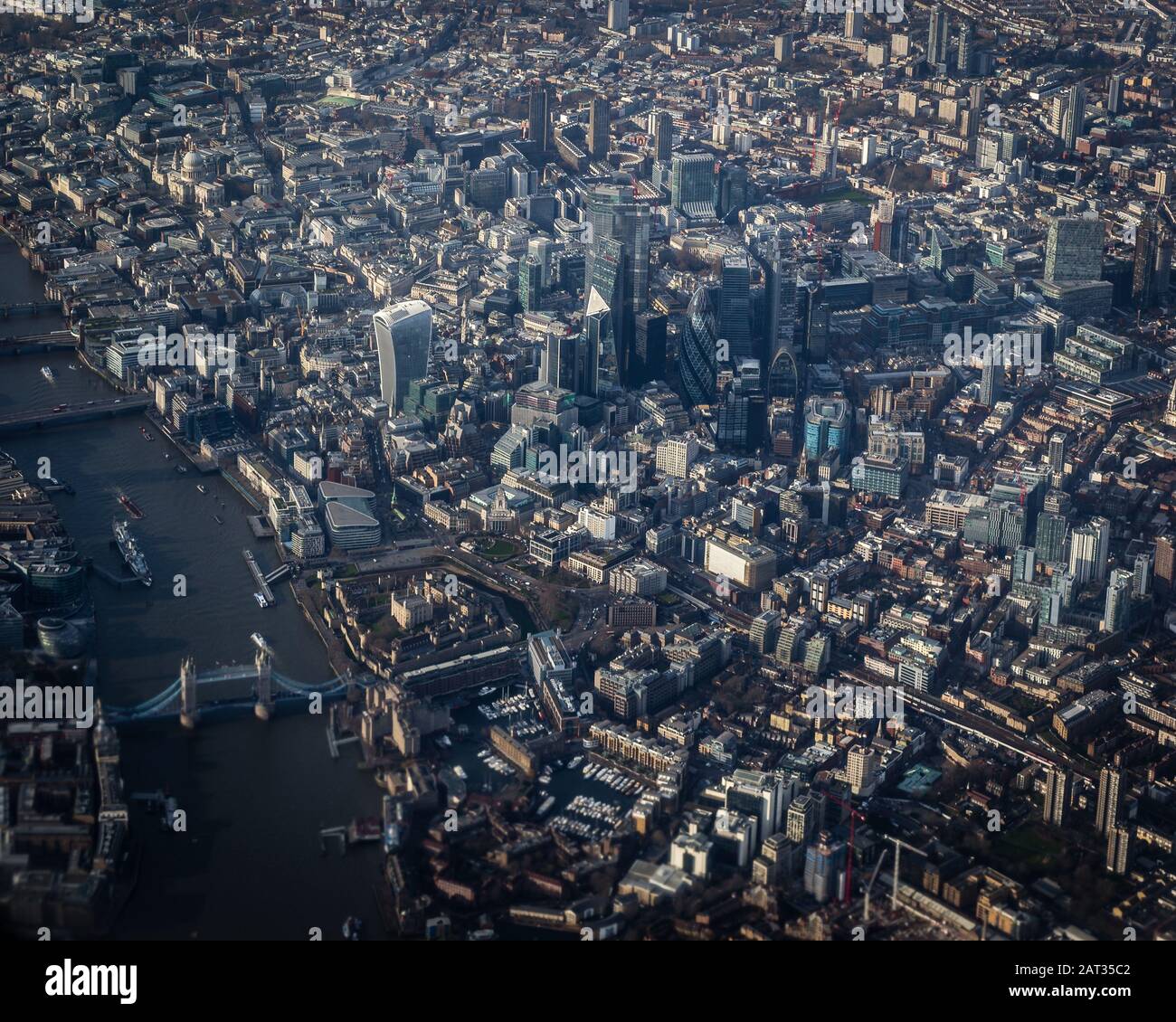 Vue aérienne de Londres Banque D'Images