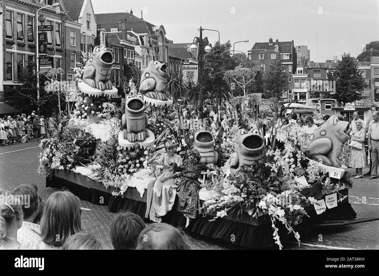 La fleur corso de Rijnsburg Date : 2 août 1980 lieu : Rijnsburg, South-Holland mots clés : flotteurs Banque D'Images