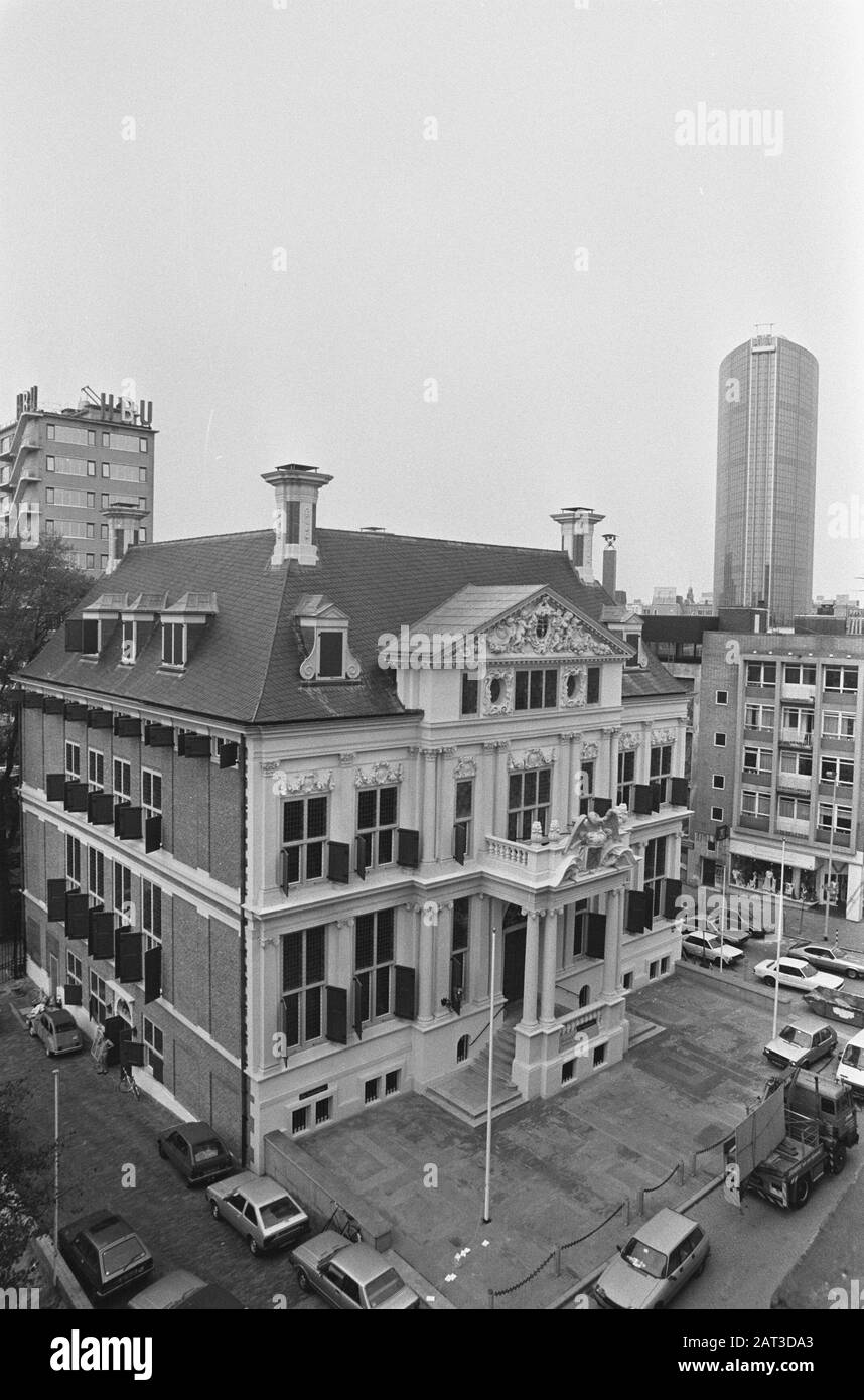 Musée historique de Schielandhuis, seul bâtiment du XVIIe siècle à Rotterdam, après 11 ans de restauration prête Date: 15 octobre 1986 lieu: Rotterdam, Zuid-Holland mots clés: Bâtiments, musées Nom personnel: SCHIELANDHUIS Banque D'Images