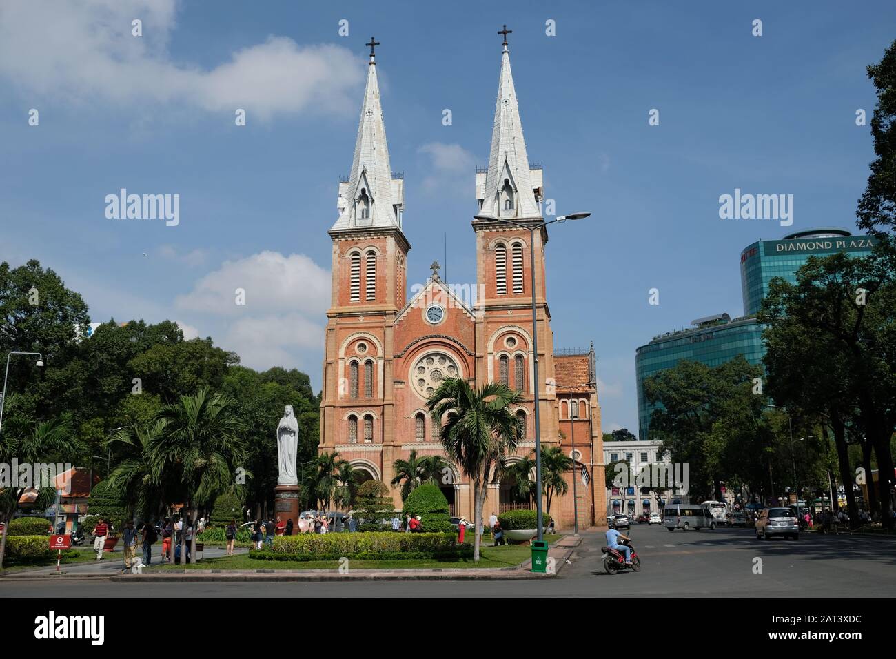 Saigon Vietnam - Cathédrale Notre Dame De Saigon Banque D'Images