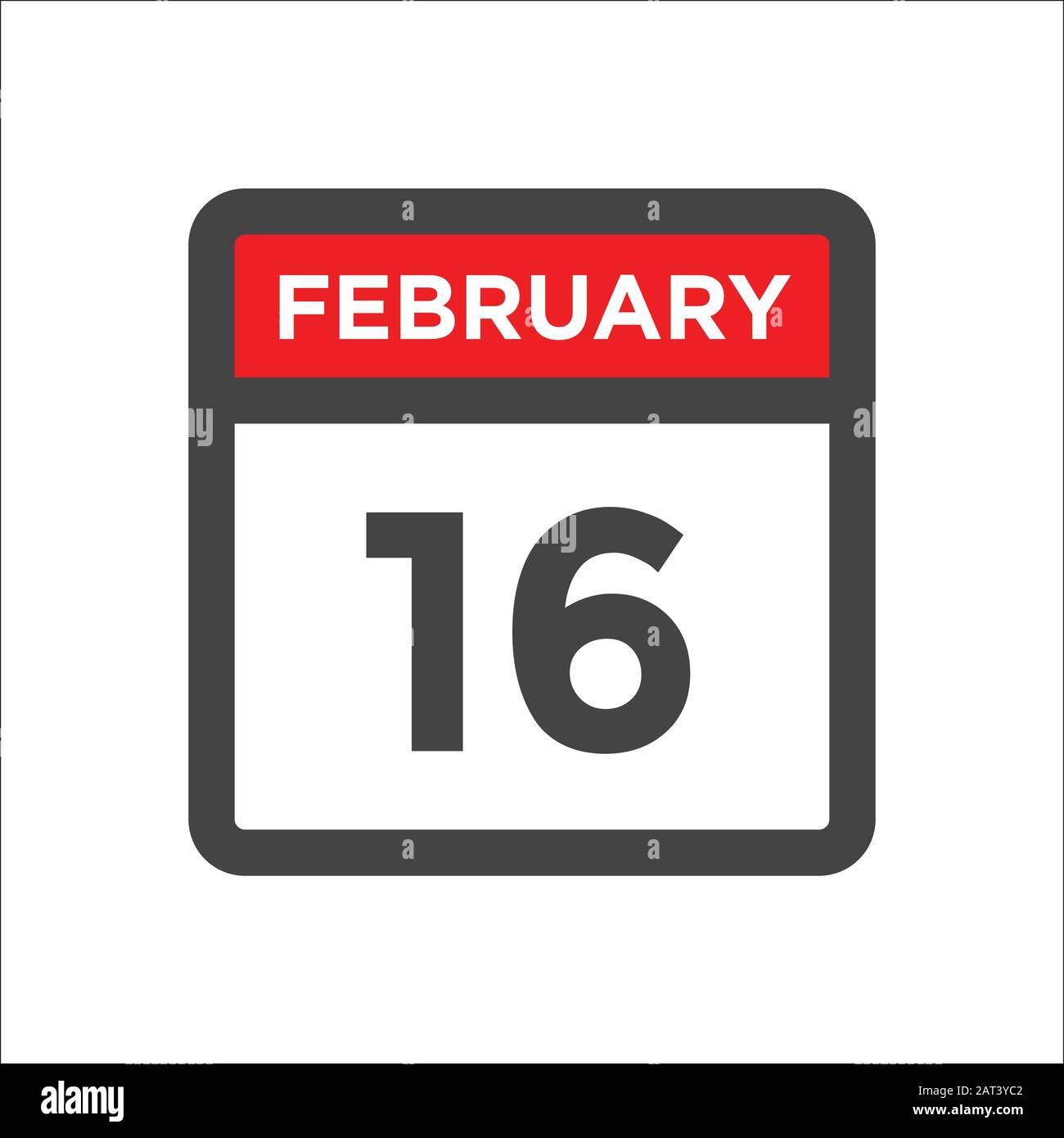 16 février 2023 Banque d'images vectorielles - Alamy