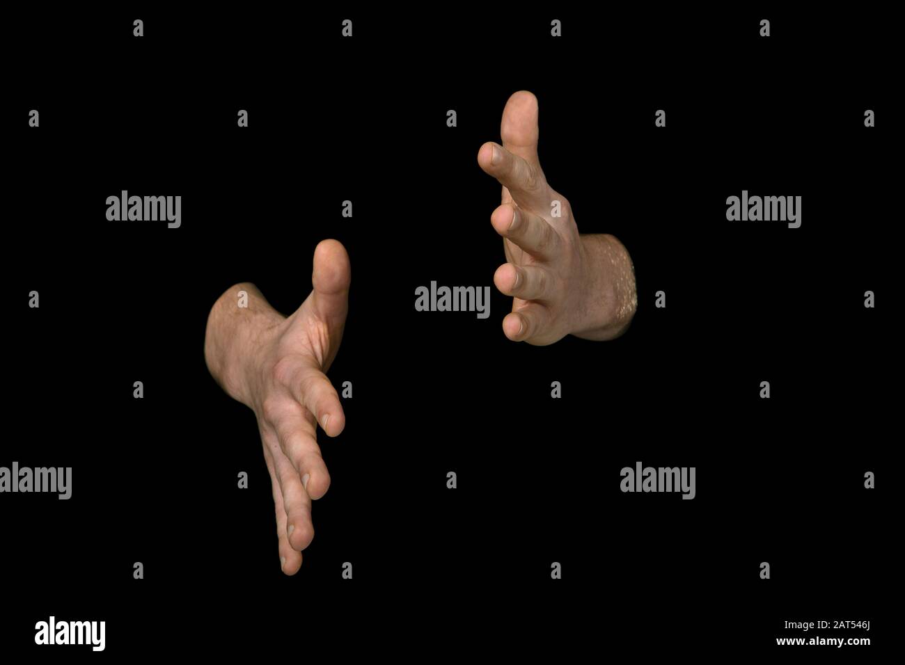 1 des 3 images montrant la séquence du mot SIGN en anglais sur un fond noir isolé Banque D'Images