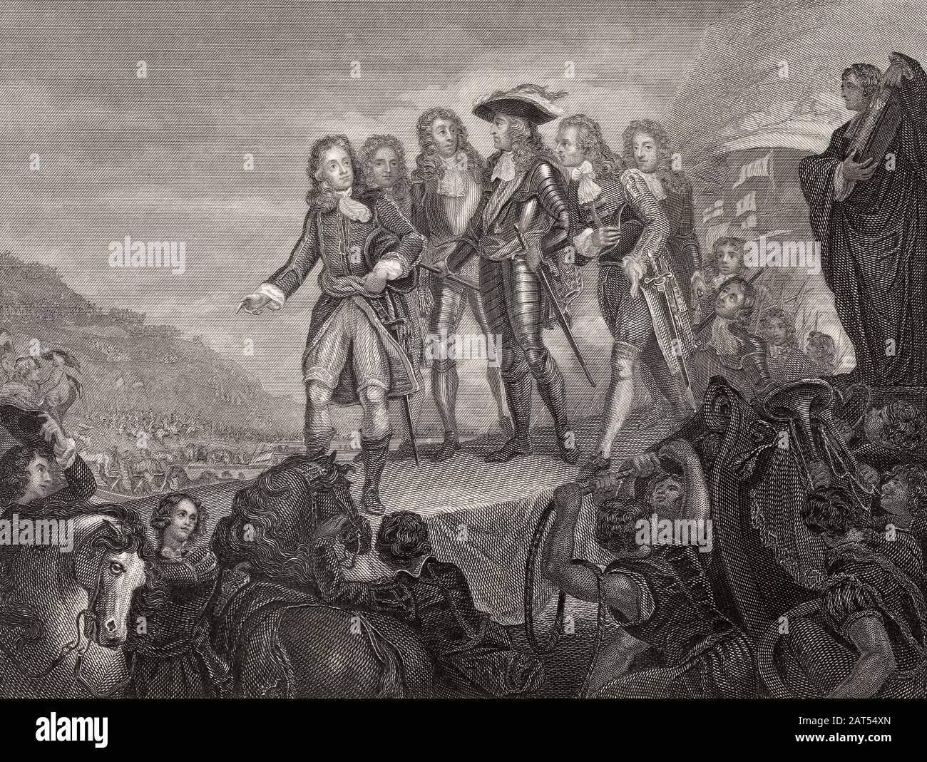 Le Prince d'Orange, William III débarquant à Torbay, Révolution Glorieuse, 4 novembre 1688 Banque D'Images