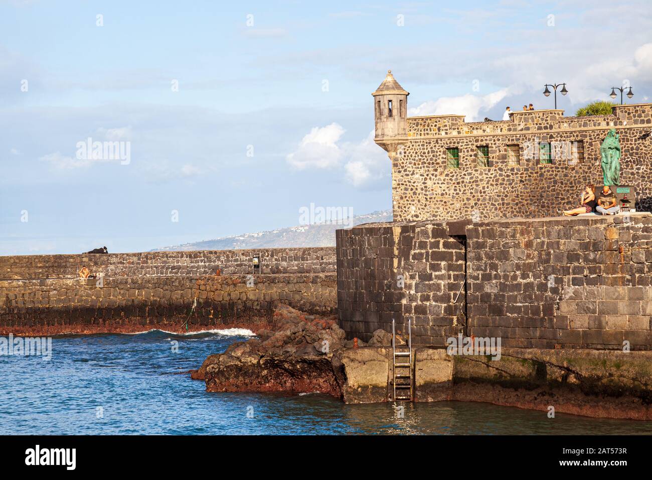 Garachico est une commune et une ville sur la côte nord de Tenerife Banque D'Images