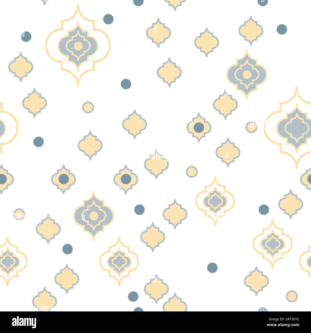 Tuiles anciennes marocaines, modèle d'arrière-plan quatrafoil modèle vectoriel sans couture Illustration de Vecteur