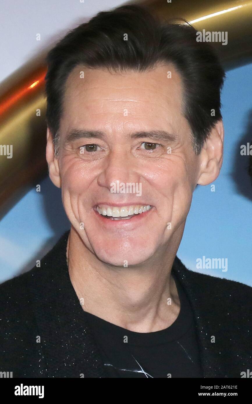 *** États-Unis SEULEMENT** l'acteur Jim Carrey assiste au Gala screening de Sonic The Hedgehog à vue Westfield à Londres. 30 janvier 2020 crédit: Matrix/MediaPunch Banque D'Images
