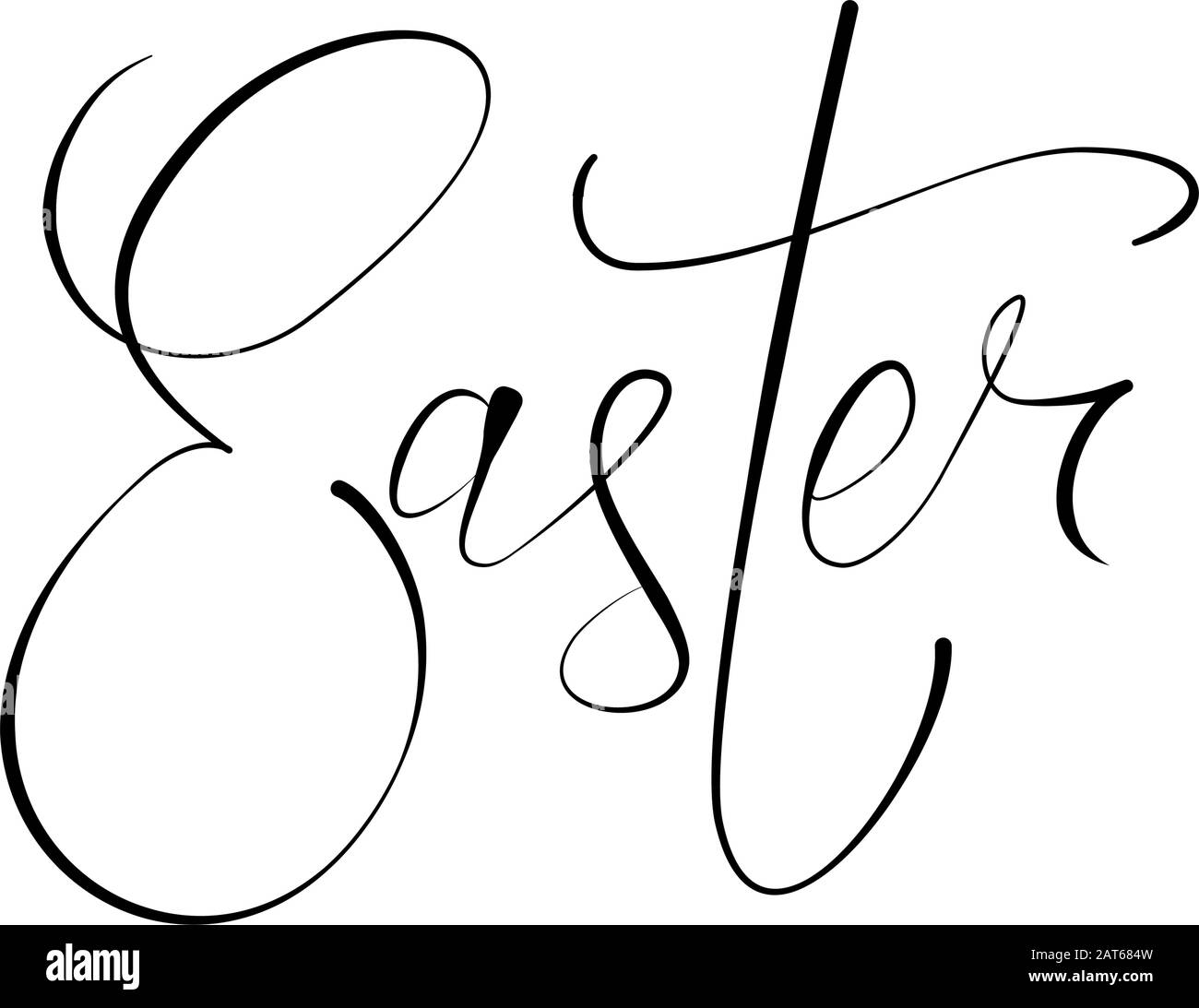 Carte de Pâques souhaite dans un vecteur Illustration de Vecteur