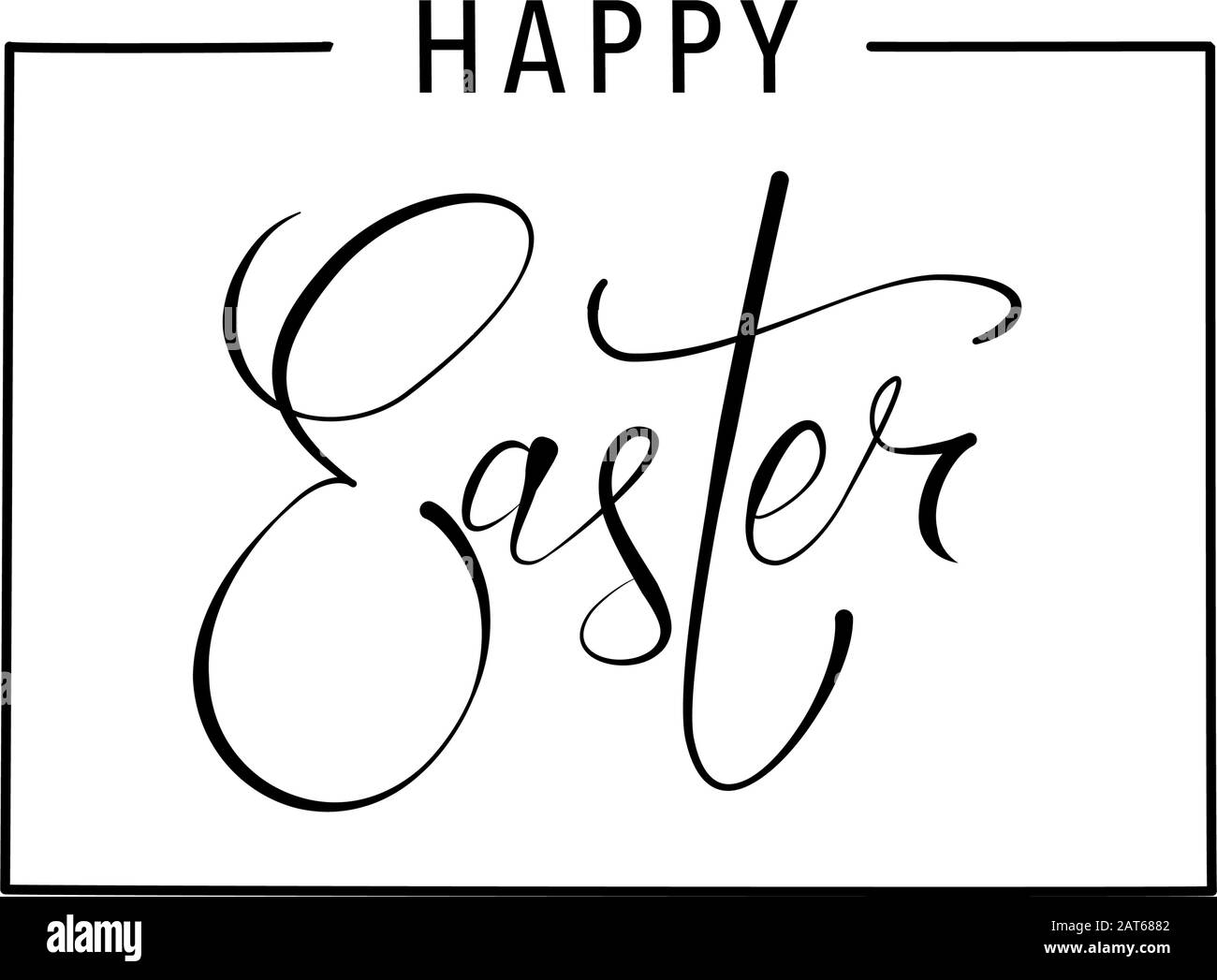Carte de Pâques souhaite dans un vecteur Illustration de Vecteur
