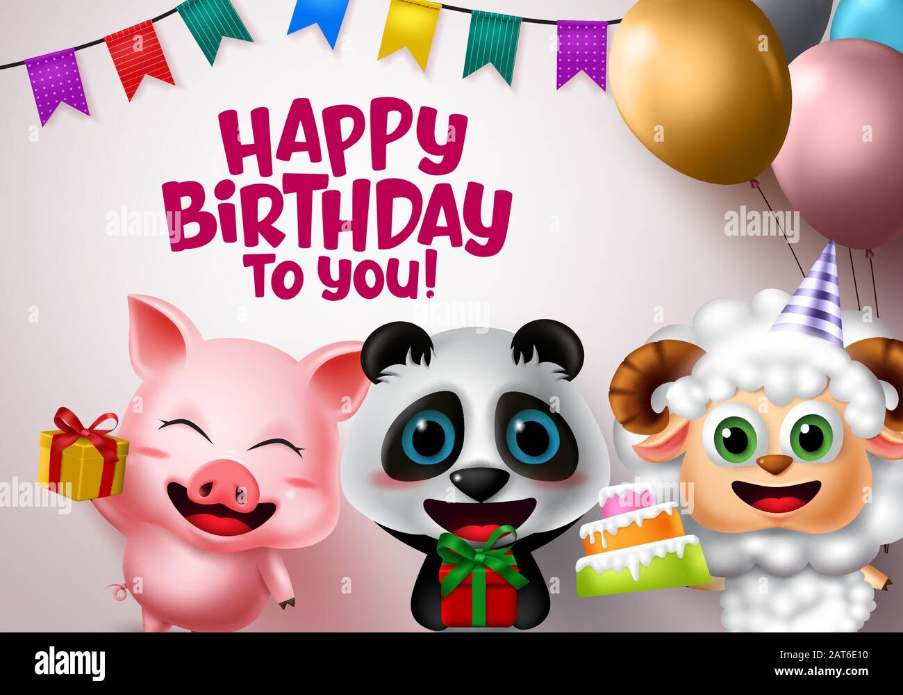 Joyeux Anniversaire Vecteur Animal Enfants Fete Joyeux Anniversaire Texte De Salutation Avec Des Caracteres Animaux Comme Le Porc L Ours Et L Agneau Tenant Des Elements De Fete De Gateau Image Vectorielle Stock Joyeux Anniversaire Vecteur Animal Enfants Fete Joyeux Anniversaire Texte De Salutation Avec Des Caracteres Animaux Comme Le Porc L Ours Et L Agneau Tenant Des Elements De Fete De Gateau Image Vectorielle Stock