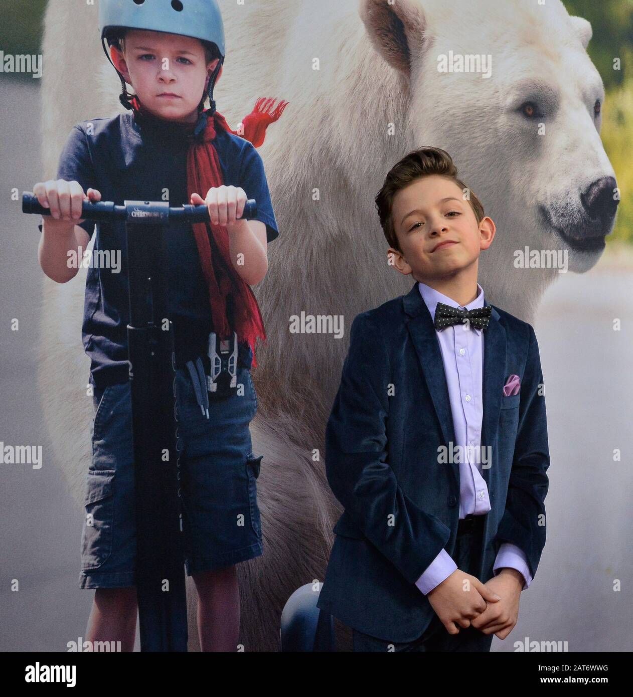 Los Angeles, États-Unis. 31 janvier 2020. Winslow Fegley, acteur de la scène, assiste à la première du film dramatique fantasy "Timmy Failure: Des erreurs Ont Été Commises" au théâtre El Capitan dans la section hollywoodienne de Los Angeles, le jeudi 30 janvier 2020. Scénario : basé sur le livre le plus vendu du même nom, le film suit les exploits hilarants de héros excentriques, super-héros, Timmy Failure, qui, avec son partenaire ours polaire de 1 500 livres, exploite Total Failure Inc., une agence de détective de Portland. Photo de Jim Ruymen/UPI crédit: UPI/Alay Live News Banque D'Images