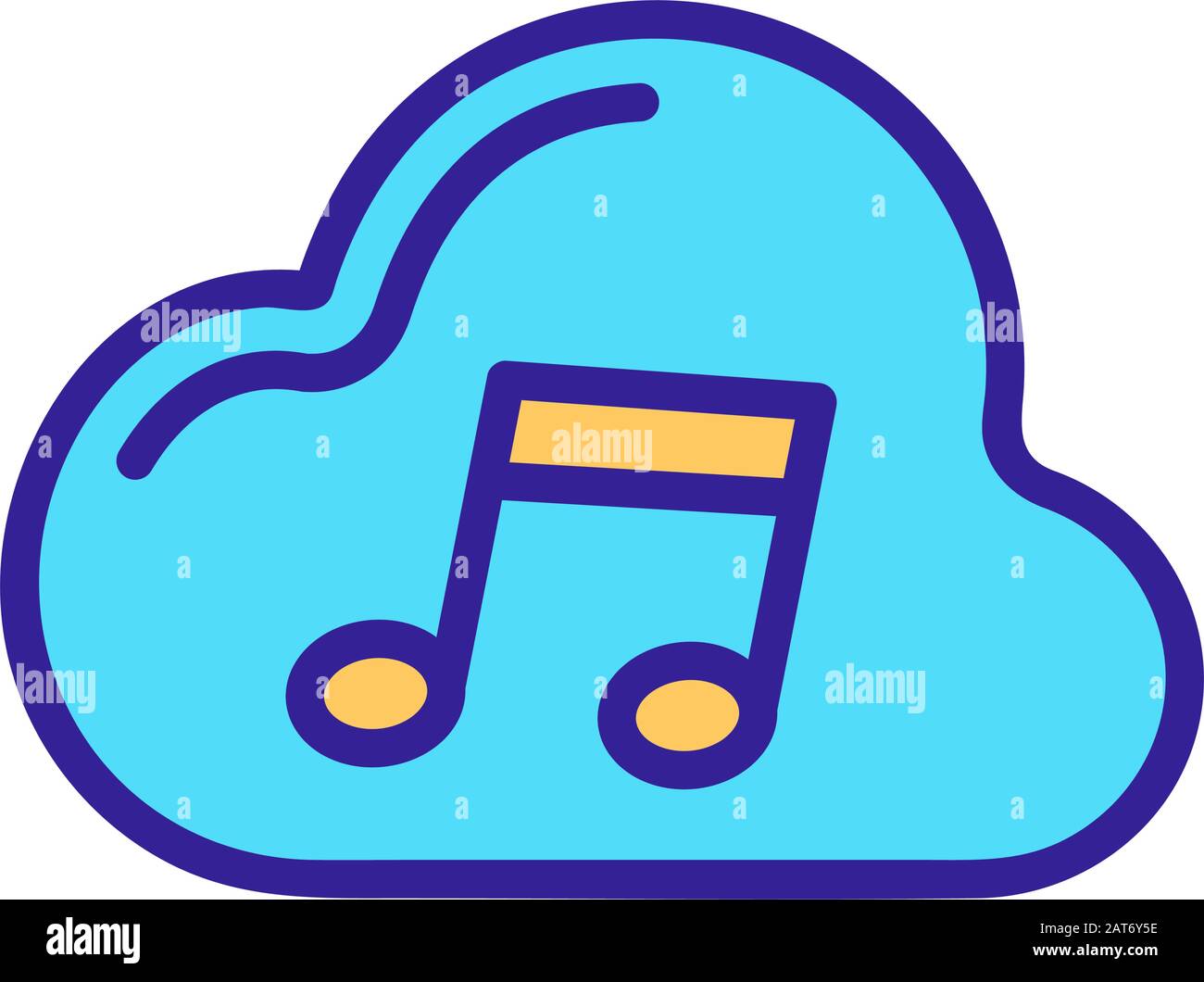 Icône vecteur. référentiel de musique Illustration symbole contour isolé Illustration de Vecteur