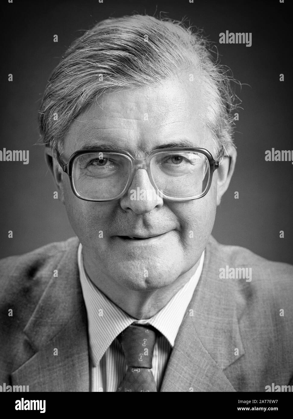 Portrait de Kenneth Baker MP - Baron Baker de Dorking Banque D'Images