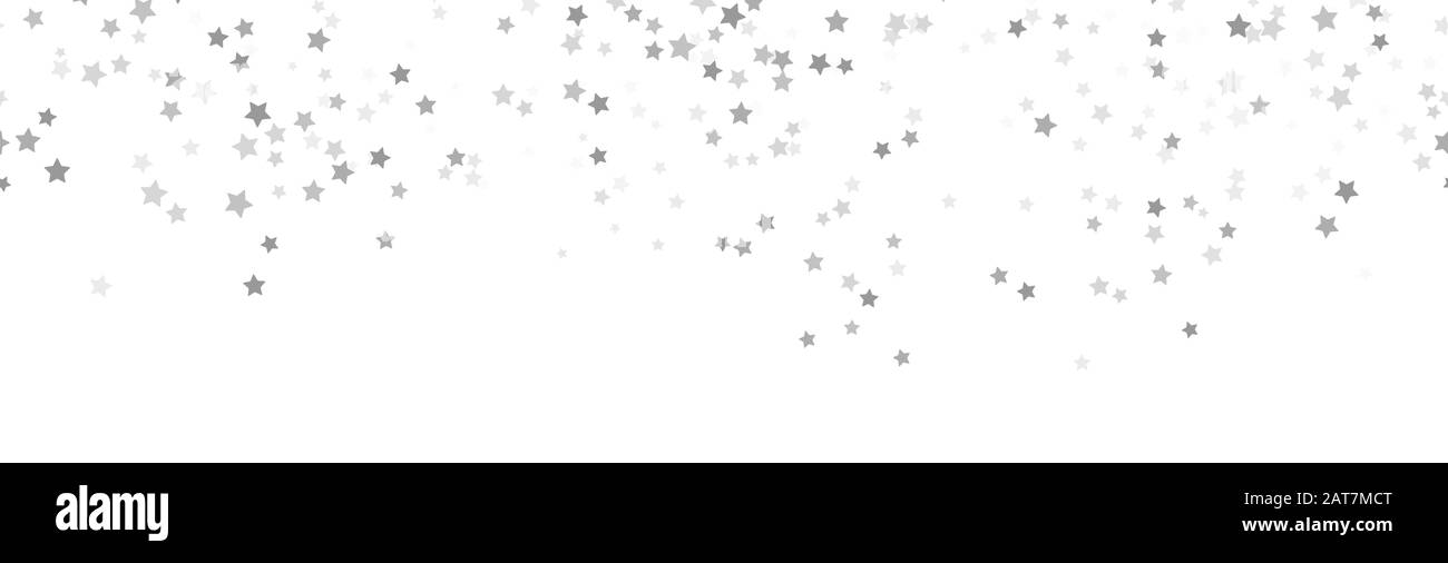 EPS 10 fichier vectoriel montrant la chute transparente confetti neige étoiles fond pour noël temps de couleur argent pour les Noël et les concepts de nouvelle année Illustration de Vecteur