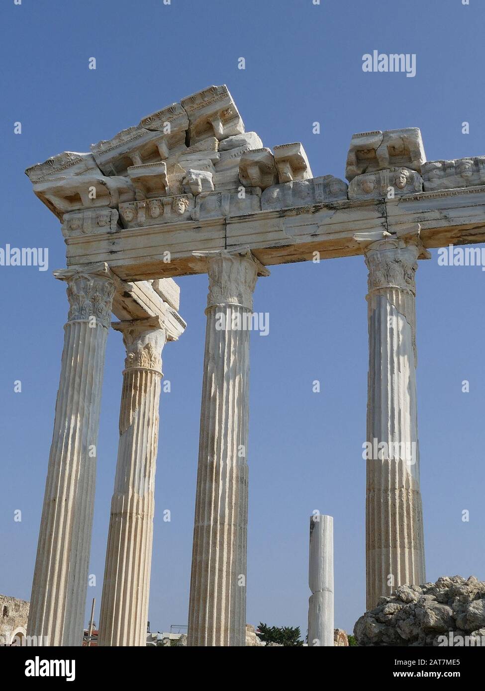Temple D'Apollo Côté Turquie Banque D'Images