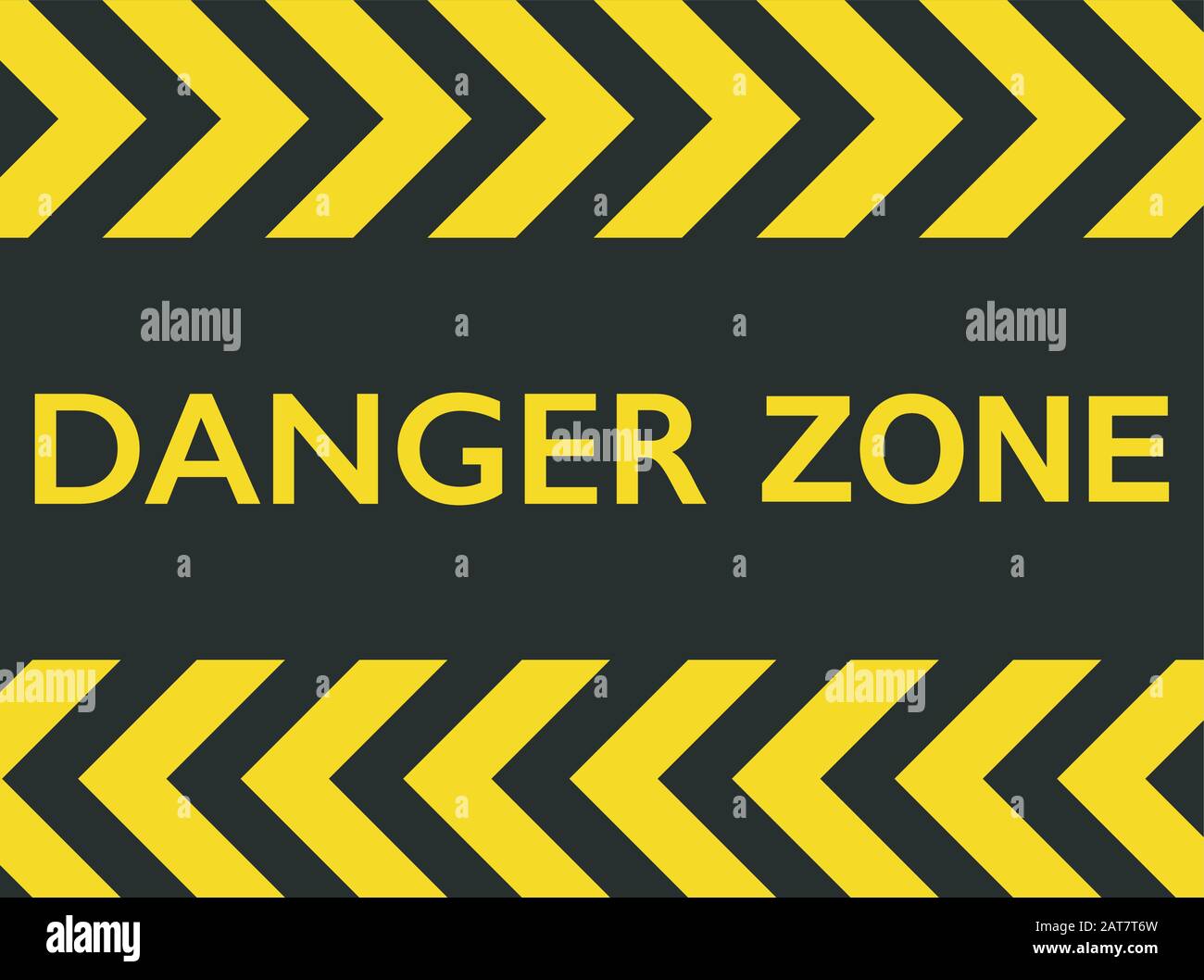 avertissement : illustration vectorielle de la plaque de danger Illustration de Vecteur