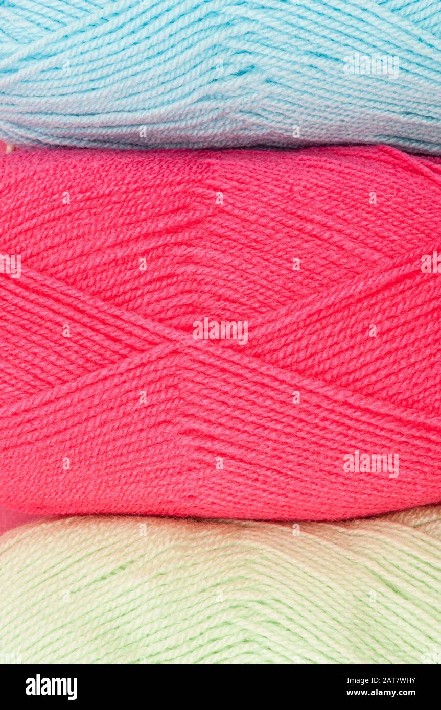 Boules de laine colorée Banque D'Images