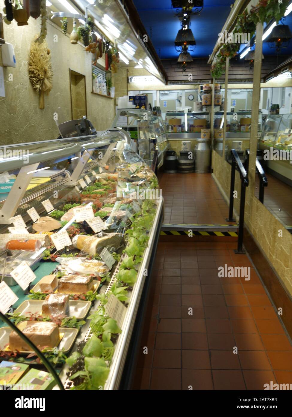 Le magasin traditionnel de bouchers à Nantwich, en Angleterre Banque D'Images