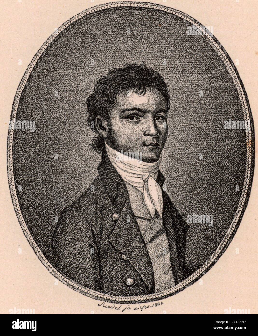 Portrait Du Jeune Ludwig Van Beethoven Banque D'Images