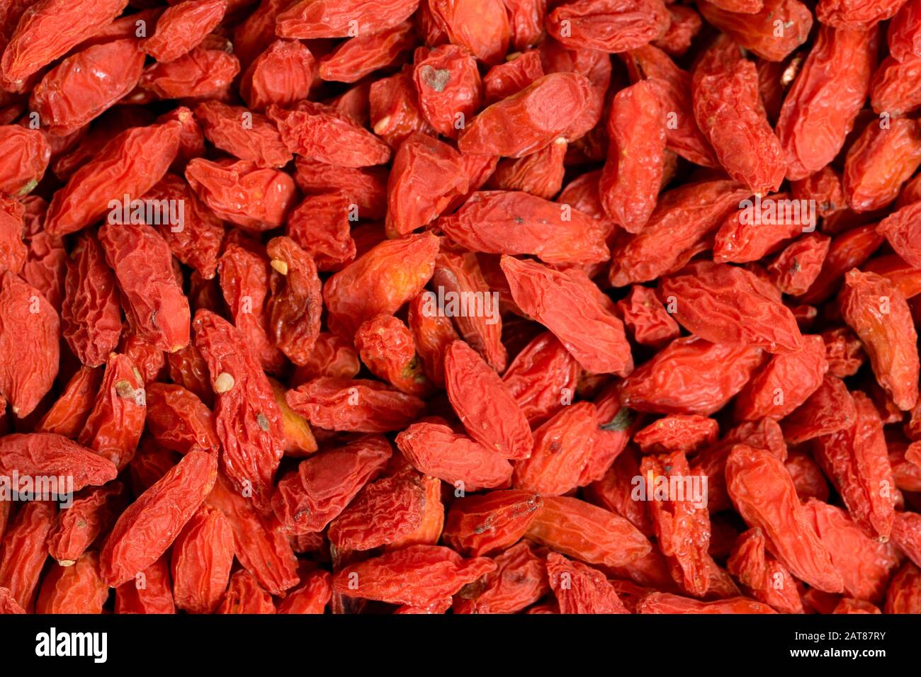 Goji, baies de goji ou myrtilles séchées Banque D'Images