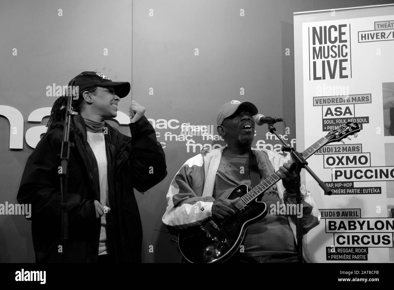 Lucky Peterson live performance pour les sessions du Nice Jazz Festival pour présenter son nouvel album '50 - Just Warming Up'. Banque D'Images