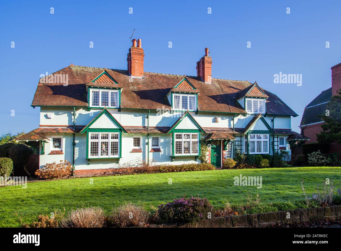 Port Sunlight modèle village de 900 Grade ll répertorié maisons sur la péninsule Wirral construit par les frères levier en 1888 pour les travailleurs dans son usine de savon Banque D'Images