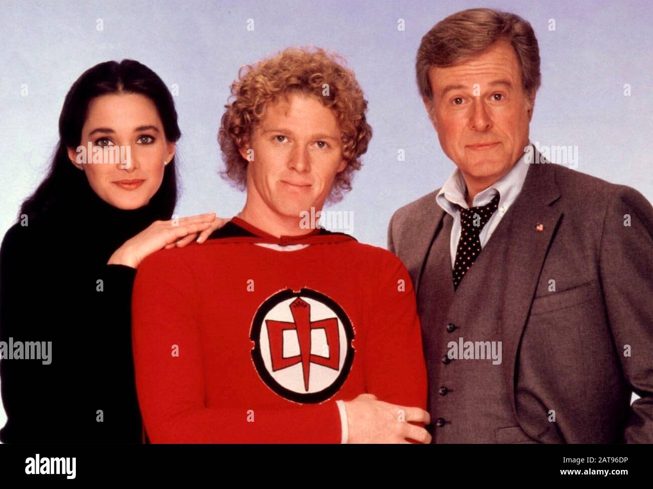 Le PLUS GRAND HÉROS AMÉRICAIN ABC TV série 1981-1983) avec de gauche: Connie Selleca, William Katt, Robert Kulp Banque D'Images