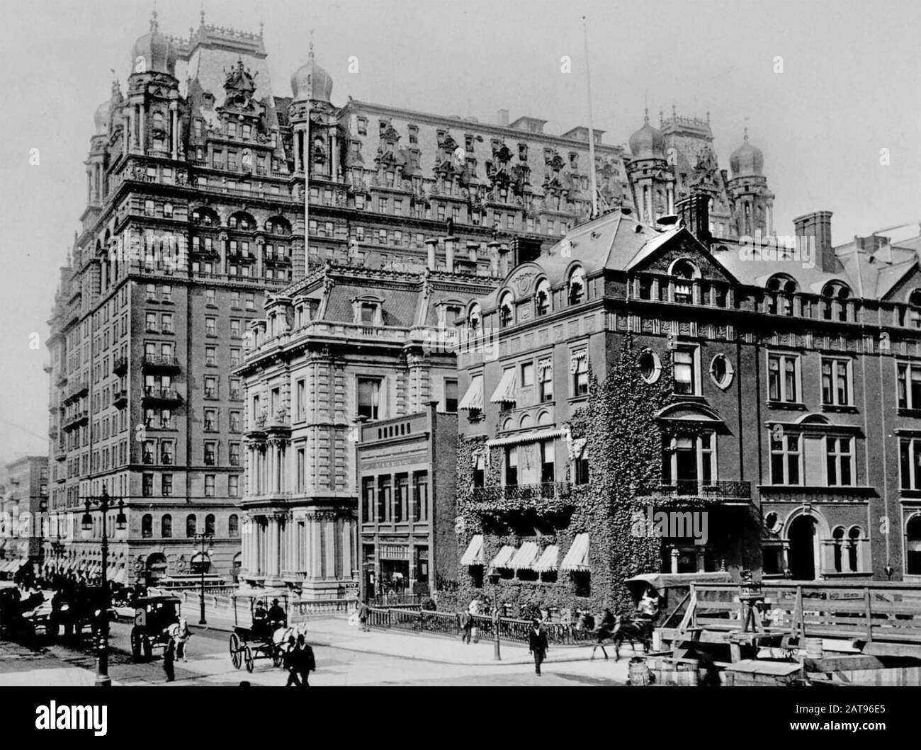 HÔTEL WALDORF-ASTORIA VERS 1893. Démoli en 1929 pour faire place à l'Empire State Building. Banque D'Images
