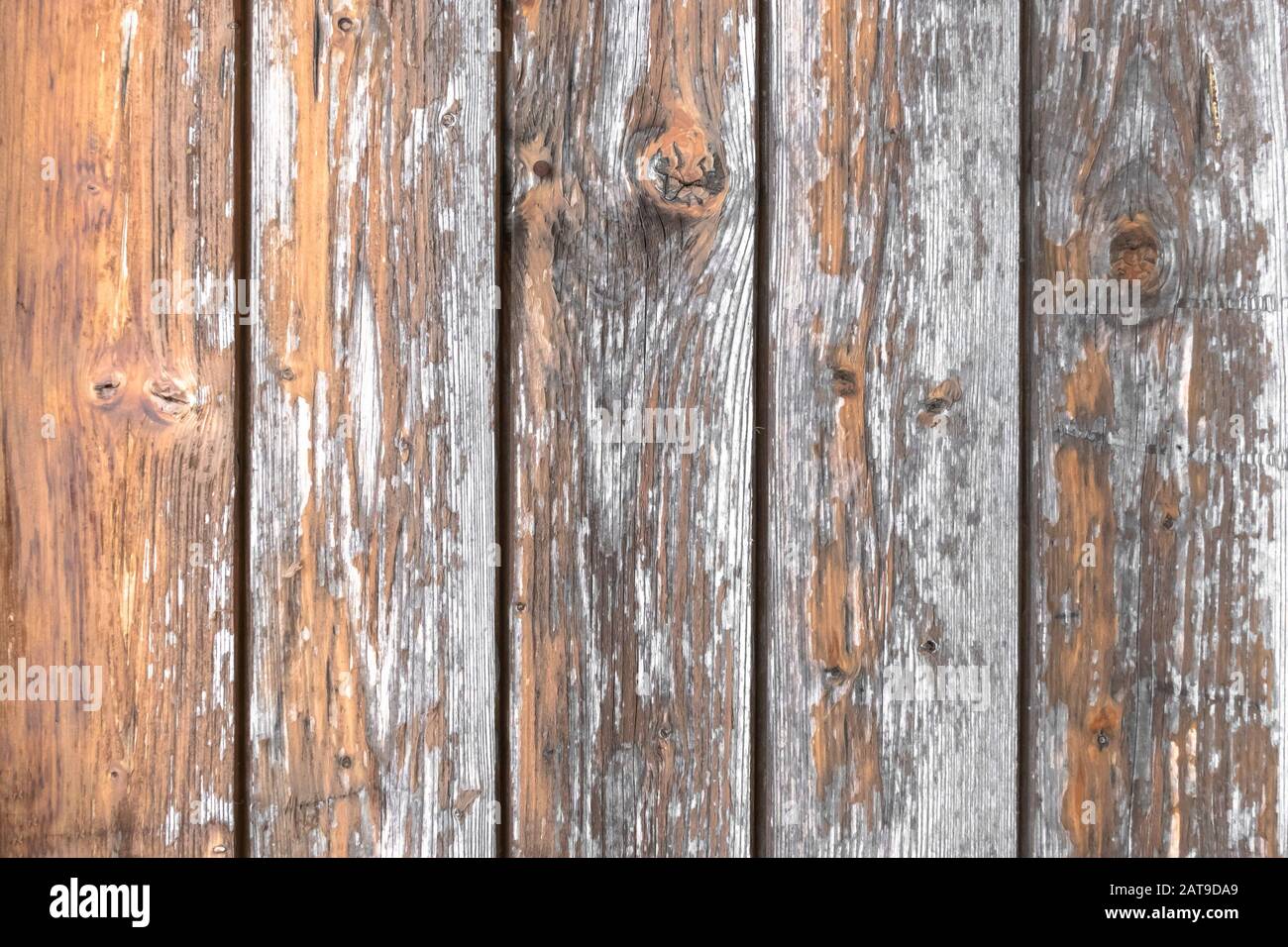Fond en bois. Arrière-plan rustique en bois, rayé et endommagé par le temps. Banque D'Images