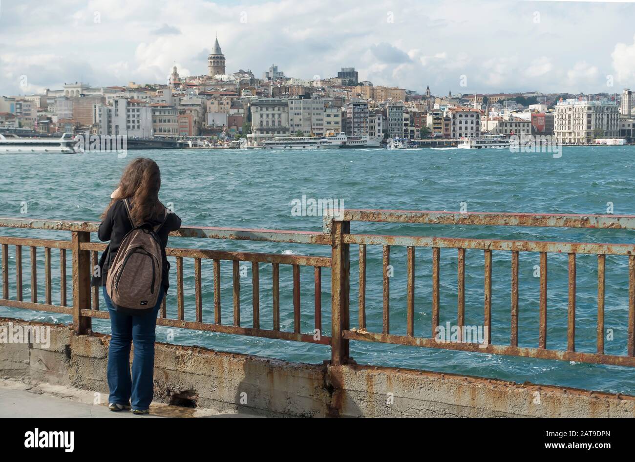 Détroit Du Bosphore De La Corne D'Or, Istanbul, Turquie Banque D'Images