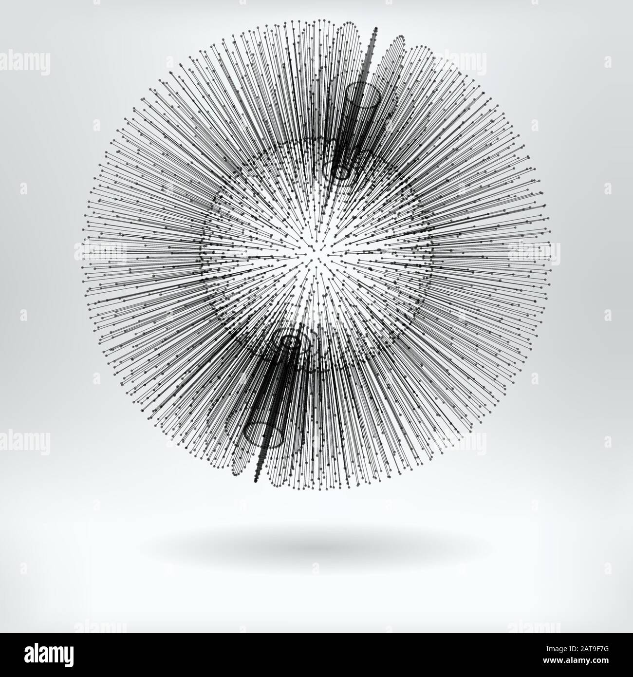 Needle ball abstrait - illustration vectorielle Illustration de Vecteur